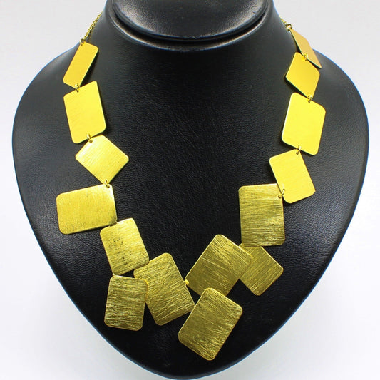 MONDRIAN gold plated necklace